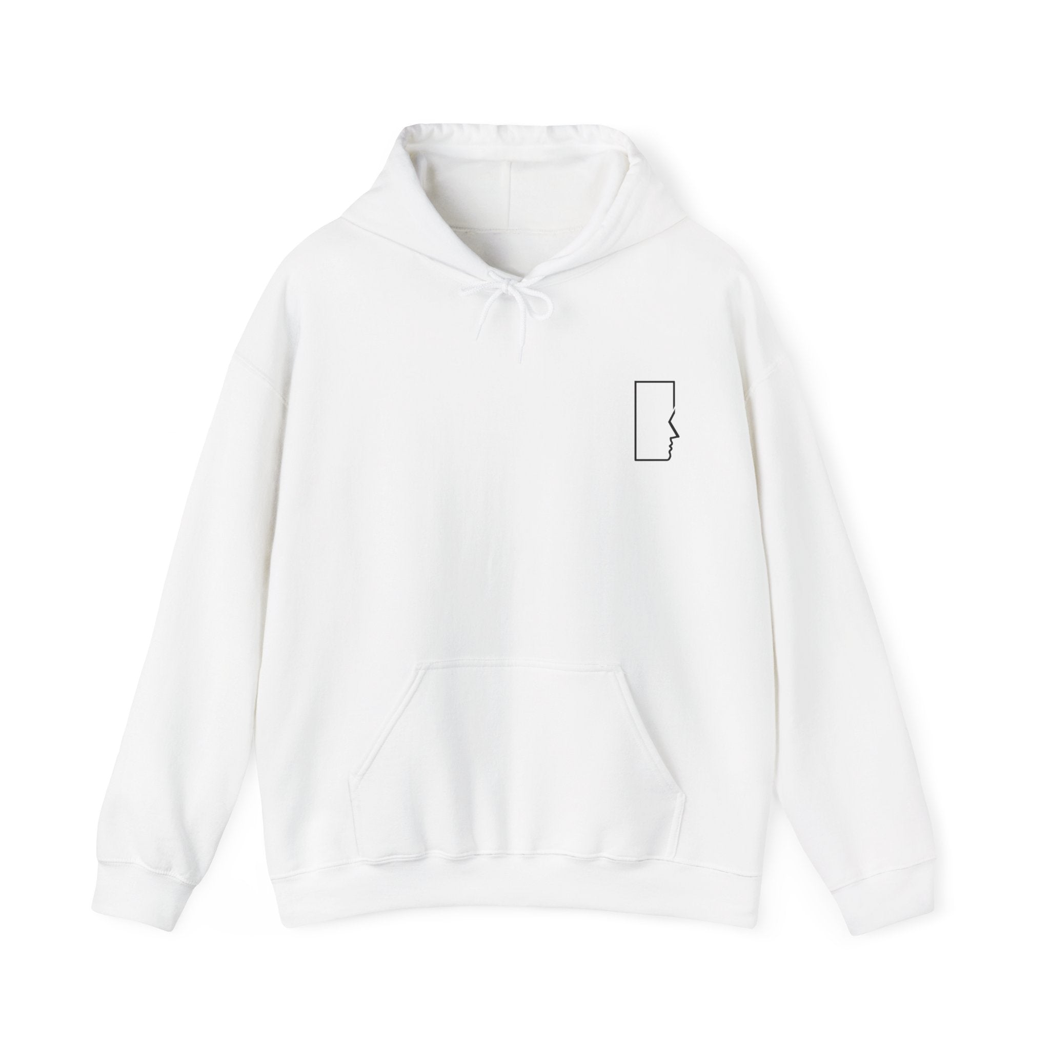 Hoodie with Minimalistic Face